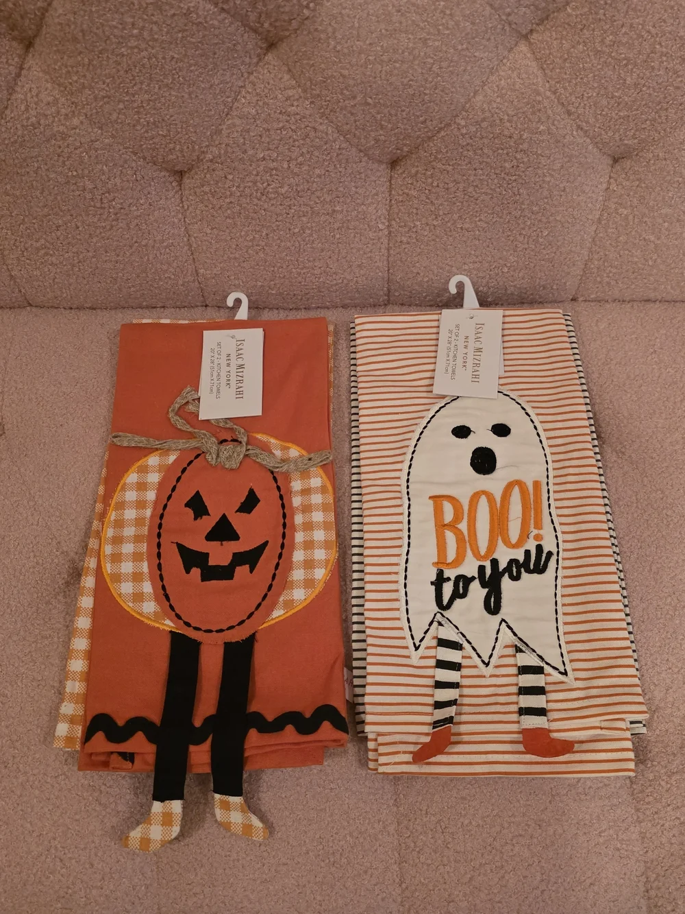 Halloween Pumpkin & Ghost Kitchen Towels By ISAAC MIZRAHI